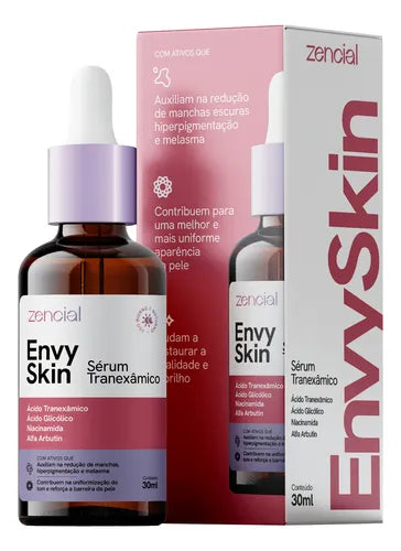 Sérum Envy Skin 30ml – Clareador com Ácido Tranexâmico para Manchas e Melasma