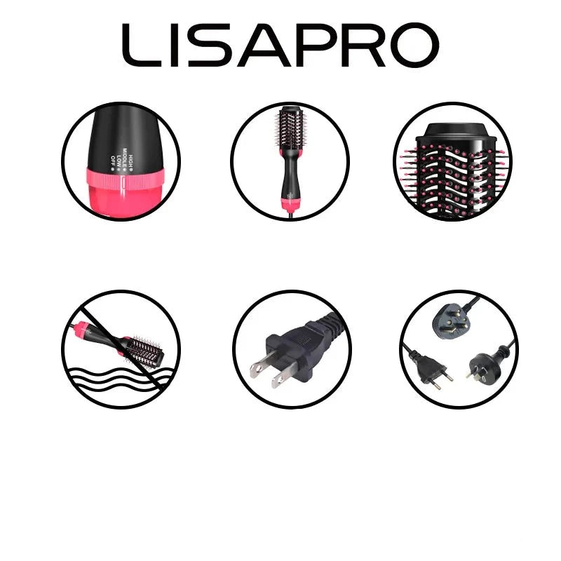 Lisapro Escova Alisadora Profissional - THE PINK