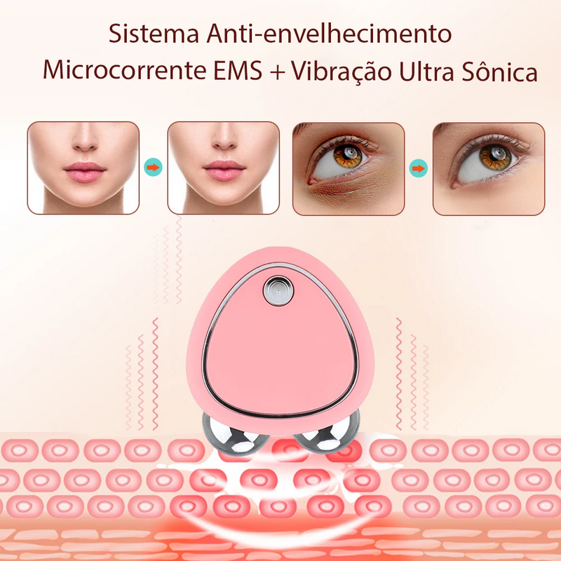 Massageador Facial Com Microcorrente Anti-envelhecimento