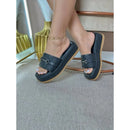 Sandália Flat Luiza com Frente em ABS - FRETE GRÁTIS