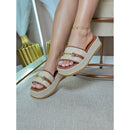 Sandália Flat Luiza com Frente em ABS - FRETE GRÁTIS